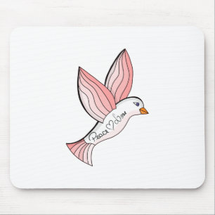Wunderbarer Frieden und Liebe Taube Mousepad