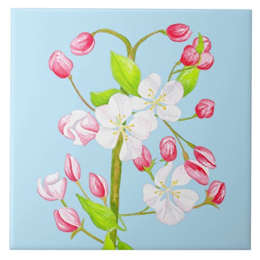 Wunderbarer Frühling auf einer Keramik (C) Fliese (Vorderseite)