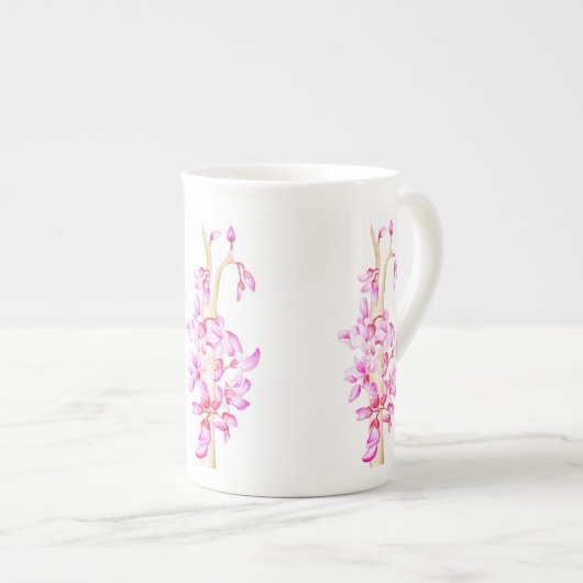 Wunderbarer Frühling auf einer Knochen-China-Tasse Porzellantasse (Vorderseite Rechts)