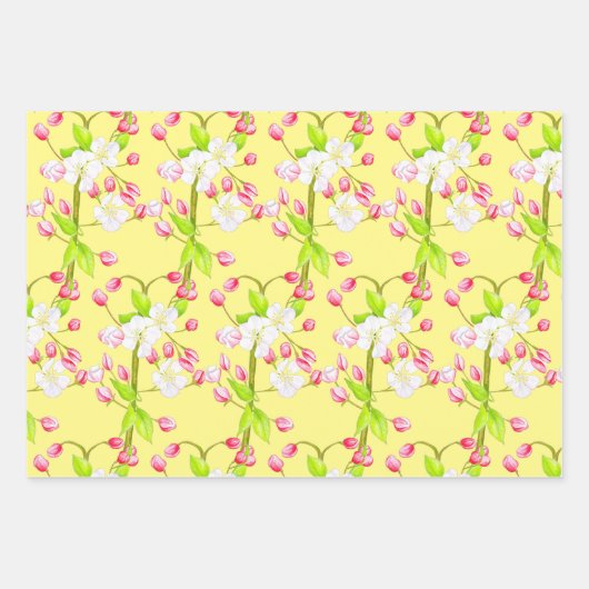 Wunderbarer Frühling beim Set von Schleifpapier (M Geschenkpapier Set (Vorderseite 3)
