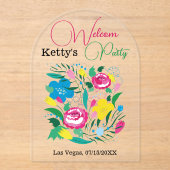 Wunderbarer Garten. Akryleinladung Acryleinladungen (Vorderseite)