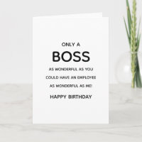 wunderbarer Geburtstag von Chef/Manager