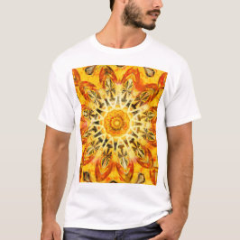 Wunderbarer Gelber Sonnenschein Mandala T-Shirt