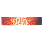 Wunderbarer goldener Drache Kurzer Tischläufer (Horizontal)