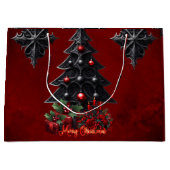 wunderbarer gotischer Weihnachtsbaum Große Geschenktüte (Vorderseite)