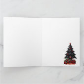 wunderbarer gotischer Weihnachtsbaum Karte (Innenseite)