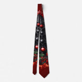 wunderbarer gotischer Weihnachtsbaum Krawatte (Rückseite)
