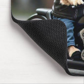 Wunderbarer Hundeschlittenfahrer Motorrad-Maus-Pad Mousepad (Ecke)
