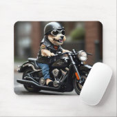 Wunderbarer Hundeschlittenfahrer Motorrad-Maus-Pad Mousepad (Mit Mouse)