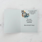 Wunderbarer individueller Geburtstagswolf und Pack Karte (Innenseite)