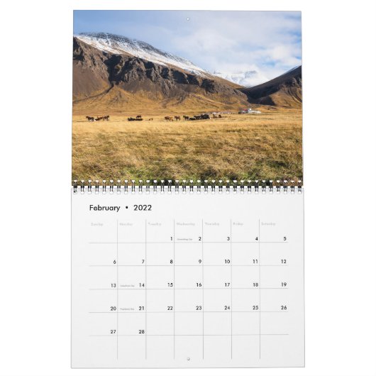 Wunderbarer isländischer Kalender (Feb 2022)