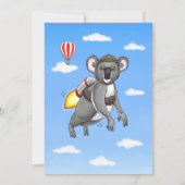 Wunderbarer Koala-Bär Einladung (Rückseite)