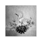 Wunderbarer Kran mit Blume Permastempel (Design)