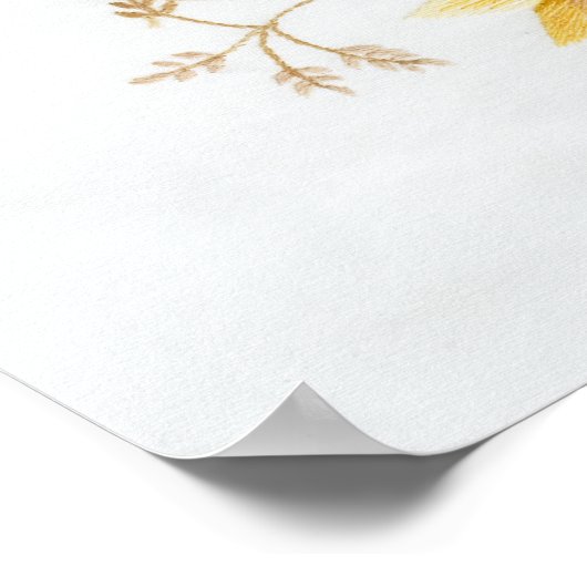 Wunderbarer Kranz-Großdruck Poster (Ecke)