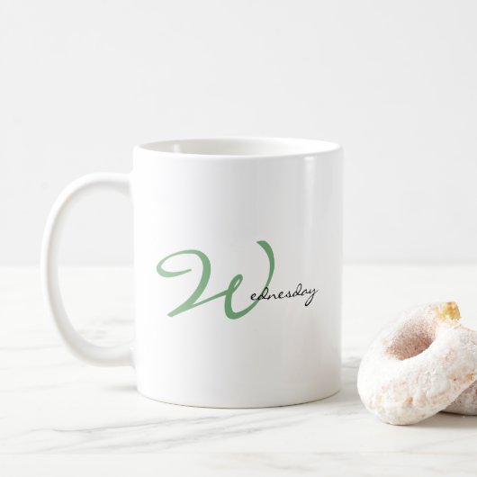 Wunderbarer Mittwoch-Motivationsspruch Kaffeetasse (Mit Donut)