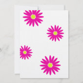 Wunderbarer Nachrichtentext Bat Mitzvah Pink Einladung (Rückseite)