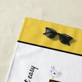 Wunderbarer Neoplastizismus Art Monogramm. Buchsta Strandtuch (Beispiel)