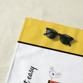 Wunderbarer Neoplastizismus Art Monogramm. Buchsta Strandtuch (Beispiel)