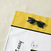 Wunderbarer Neoplastizismus Art Monogramm. Buchsta Strandtuch (Beispiel)