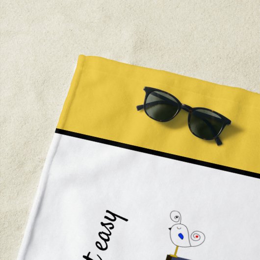 Wunderbarer Neoplastizismus Art Monogramm. Buchsta Strandtuch (Beispiel)