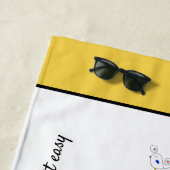 Wunderbarer Neoplastizismus Art Monogramm. Buchsta Strandtuch (Beispiel)