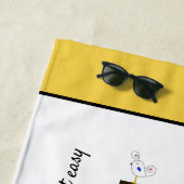 Wunderbarer Neoplastizismus Art Monogramm. Buchsta Strandtuch (Beispiel)