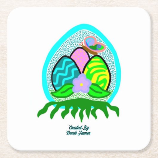 Wunderbarer Ostereier-Platz Untersetzer (Vorderseite)