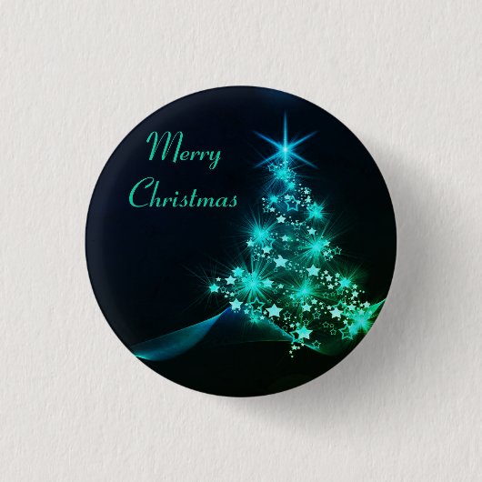Wunderbarer, Phantastischer, wunderschöner Weihnac Button (Vorderseite)