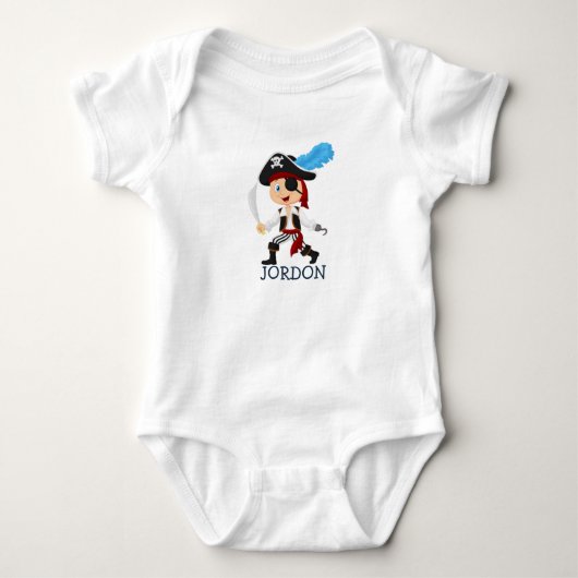 Wunderbarer Pirate Baby Bodysuit Baby Strampler (Vorderseite)