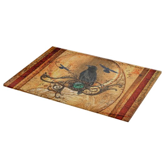 Wunderbarer Rabe Schneidebrett (Ecke)