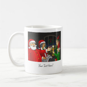 Wunderbarer Santa Claus Workshop Kaffeetasse