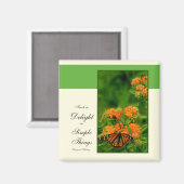 Wunderbarer Schmetterling Magnet (Vorderseite/Rückseite)