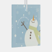 Wunderbarer Schnee Ornament Aus Glas (Vorderseite Rechts)