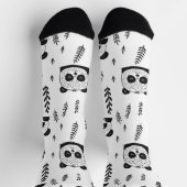 Wunderbarer skandinavischer Panda-Bär Socken (Oben)