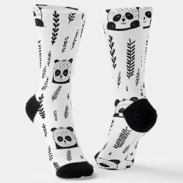 Wunderbarer skandinavischer Panda-Bär Socken