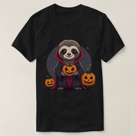 Wunderbarer Sloth Vampire Halloween Perfekter Spoo T-Shirt (Design vorne)
