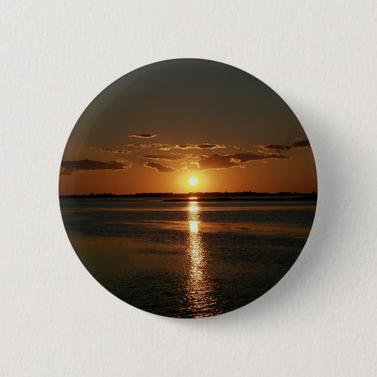 Wunderbarer Sonnenuntergang Button (Vorderseite)