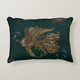 Wunderbarer Steampunkfisch. Dekokissen