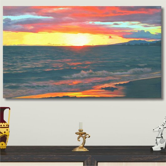 Wunderbarer Tag 1490 Art Leinwanddruck