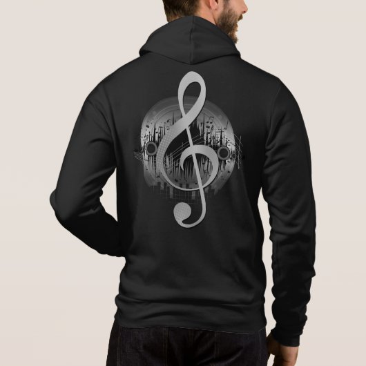 Wunderbarer Ton - Silber Hoodie (Rückseite)