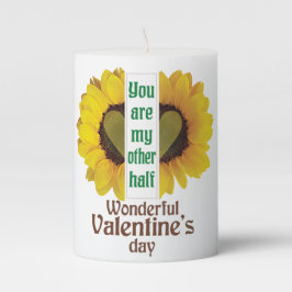 Wunderbarer Valentinstag Stumpenkerze
