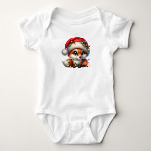 Wunderbarer Weihnachtsfox Baby Strampler