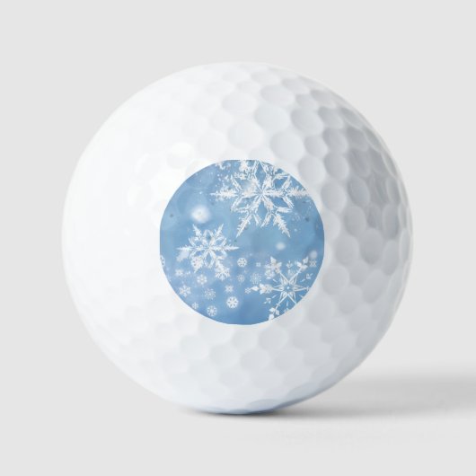 Wunderbarer Weihnachtsschnee Golfball (Vorderseite)