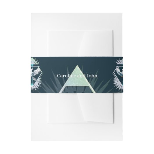 Wunderbarer weißer Fantasiephoenix. Einladungsbanderole (Vorderseite Beispiel)