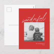 Wunderbarer World Simple Foto Weihnachten Roter Ur