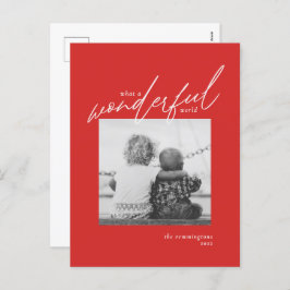 Wunderbarer World Simple Foto Weihnachten Roter Ur