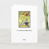 Wunderbarer Zauberer von Oz Karte (Rückseite)