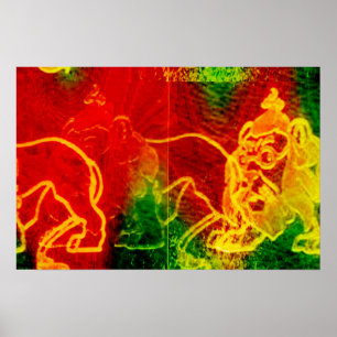 Wunderbarer Zauberer von Oz Lion Holgaart Poster