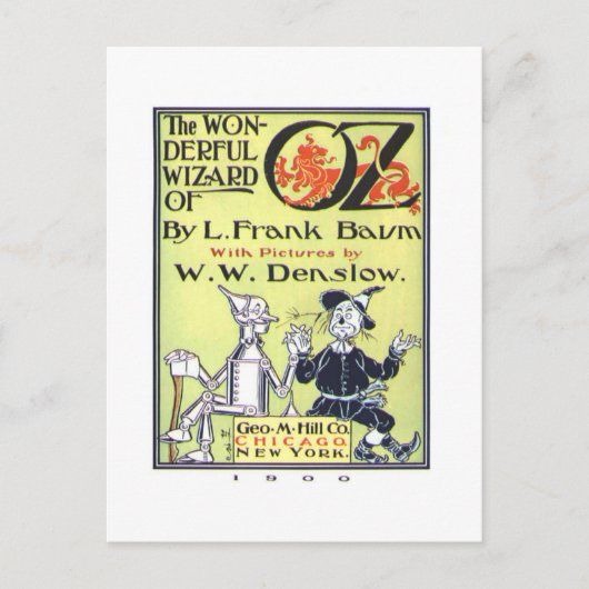Wunderbarer Zauberer von Oz Postkarte (Vorderseite)