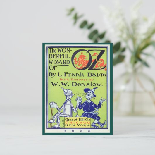 Wunderbarer Zauberer von Oz Postkarte (Stehend Vorderseite)